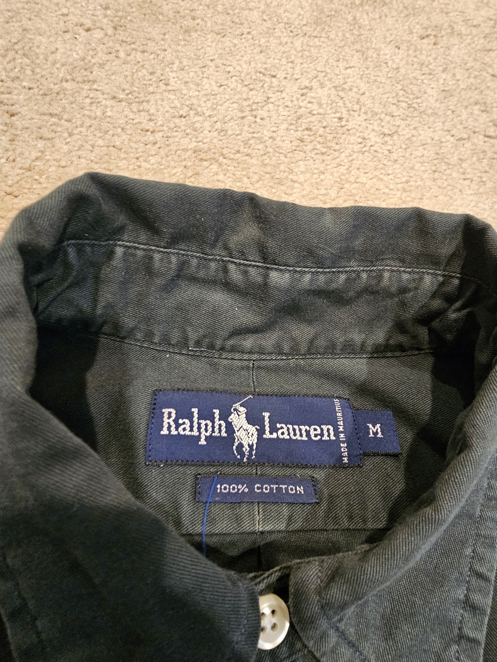 Ralph Lauren Forest Green Cotton Shirt Jacket